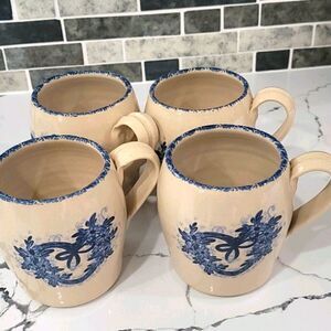 Casey pottery Set ot vintage handmade mugs‎